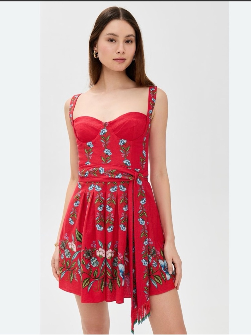 FARM RIO Sweet Bloom Bouquet Mini Dress